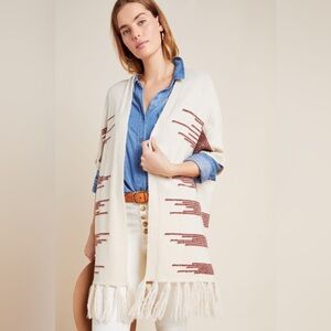 Anthropologie Canyon Fringe Wrap